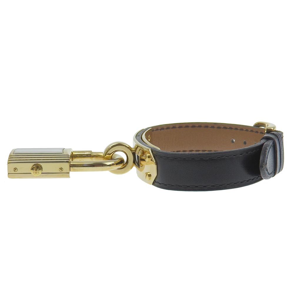 Hermes Kelly Watch Gold Plated Leather Quartz