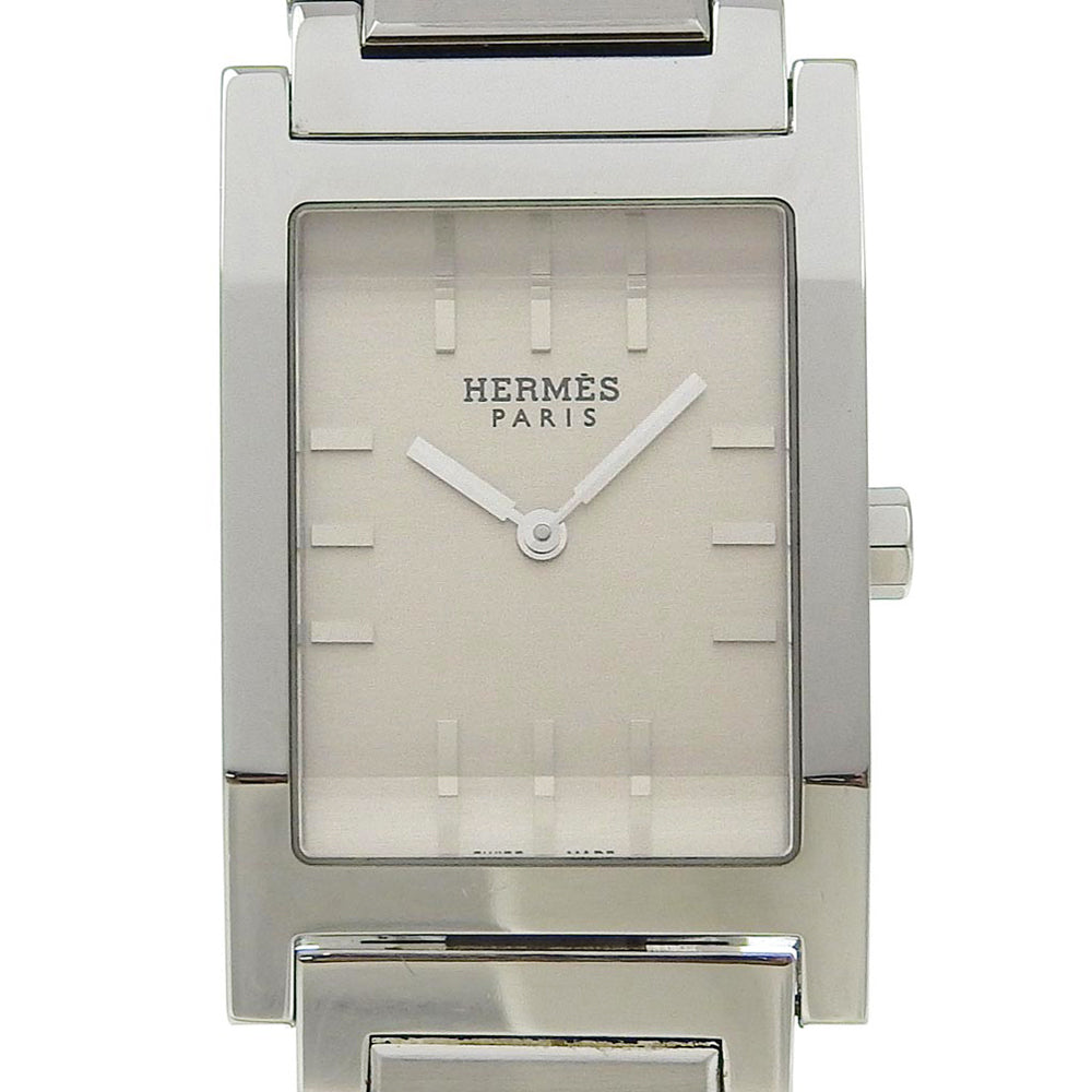 Hermes Tandem Watch TA1.710 Stainless Steel Quartz