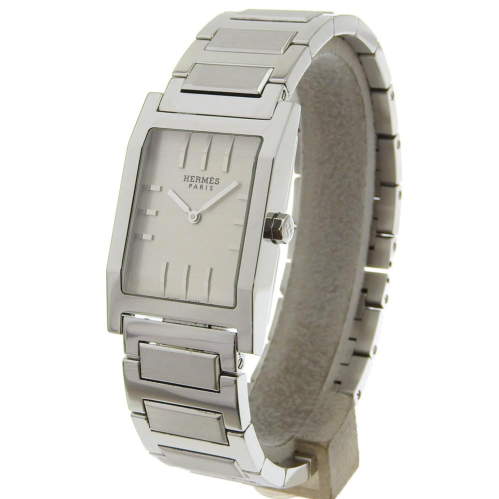 Hermes Tandem Watch TA1.710 Stainless Steel Quartz