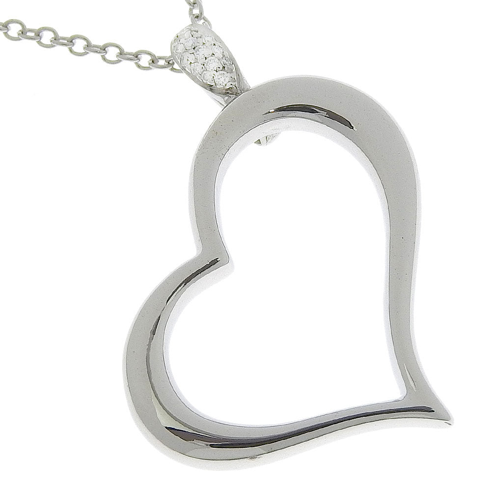 Piaget Heart Necklace K18 White Gold Diamond