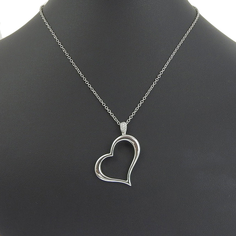 Piaget Heart Necklace K18 White Gold Diamond