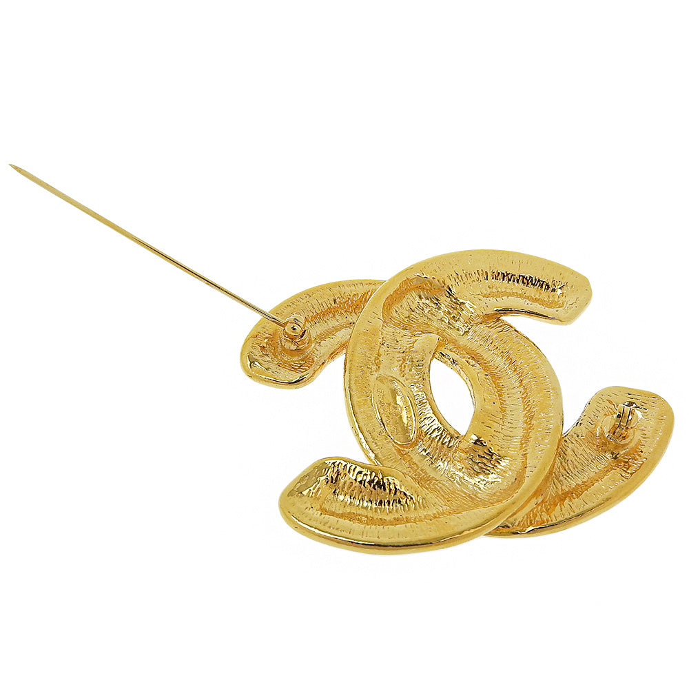 Chanel Gold Plated Coco Mark Brooch