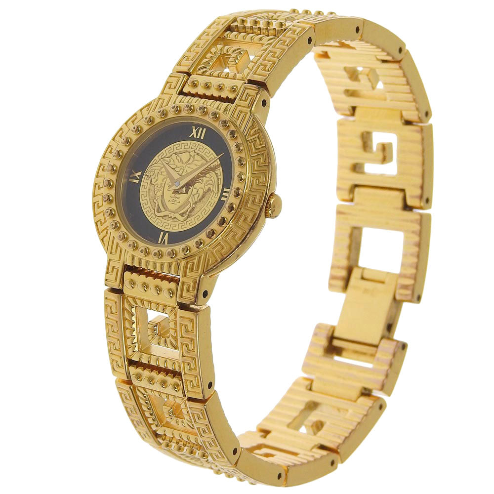 Versace Medusa Gold Plated Watch, Swiss Made, Gold Women's [Pre-Owned] 7009018.0