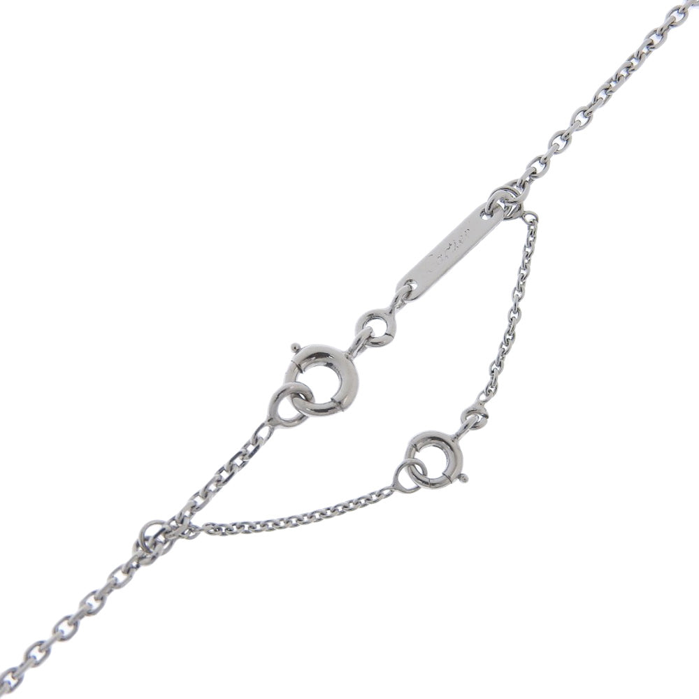 Cartier C Heart Necklace K18 White Gold Diamond