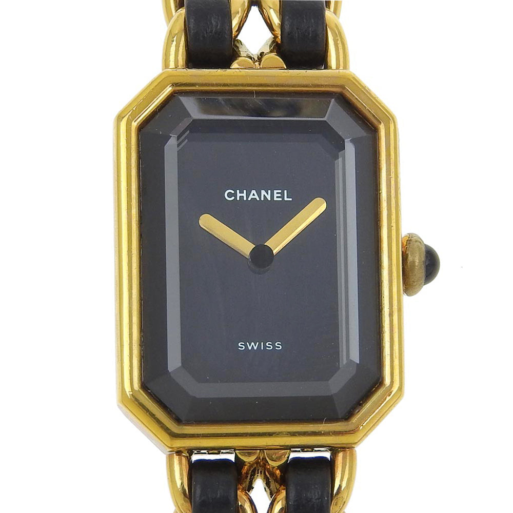 Chanel Premiere Gold Plated Leather Quartz Watch