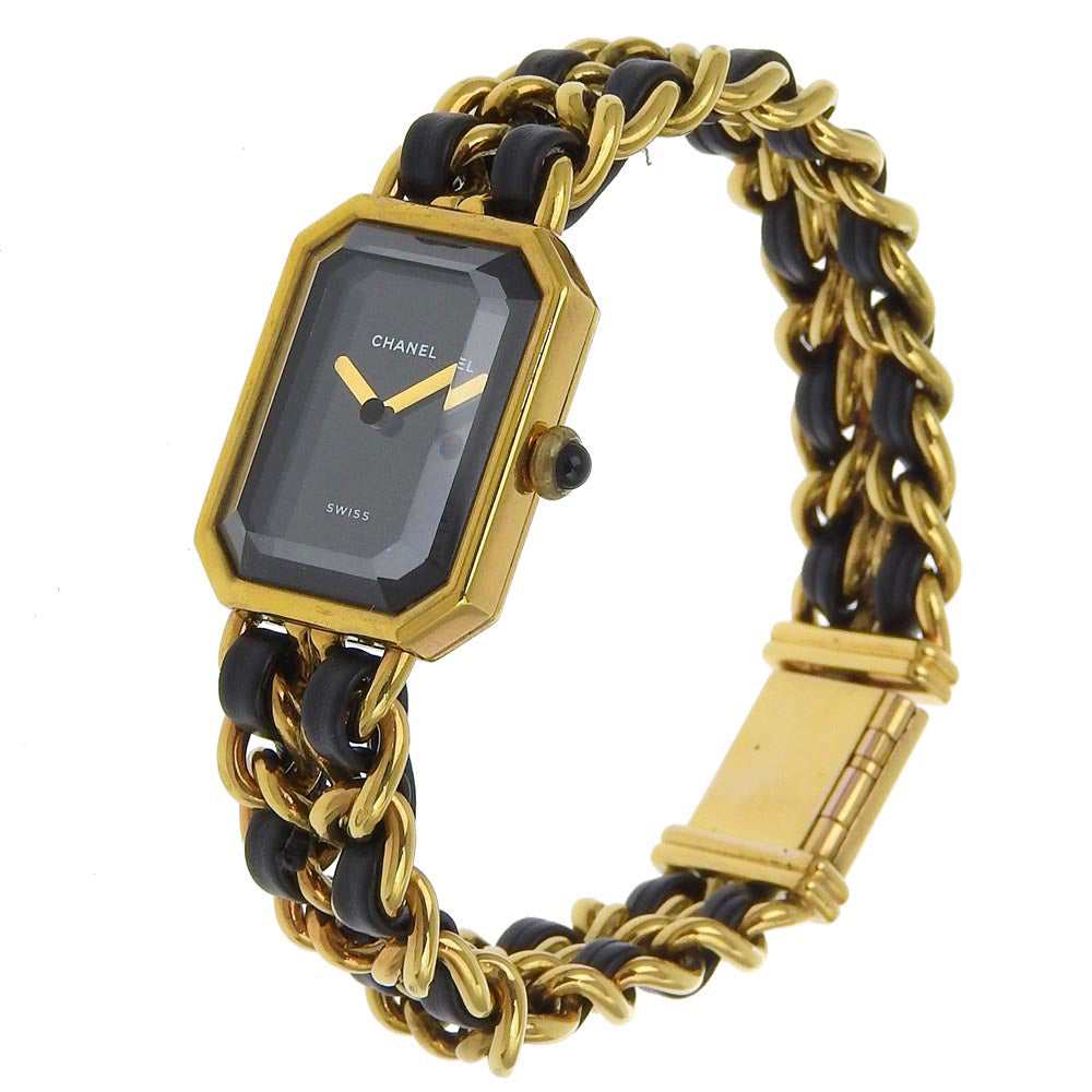 Chanel Premiere Gold Plated Leather Quartz Watch