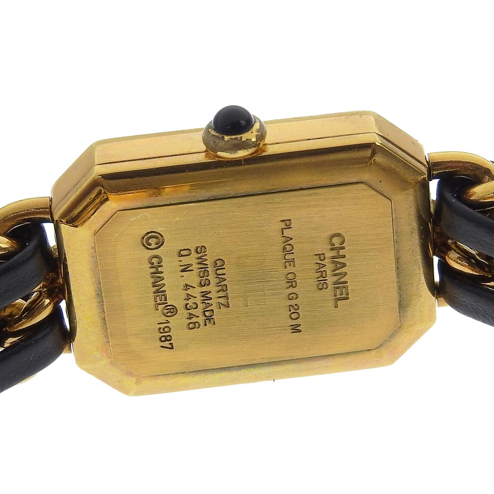 Chanel Premiere Gold Plated Leather Quartz Watch