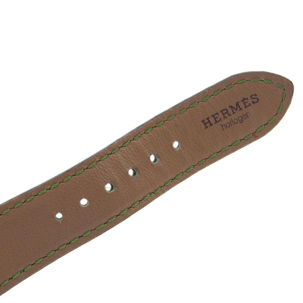 Hermes Medor Gold Plated Leather Quartz Watch