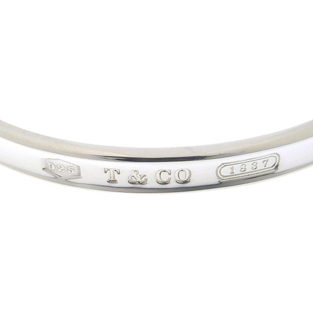 Tiffany & Co Silver Narrow 1837 Bangle  Metal Bracelet in Very Good Condition