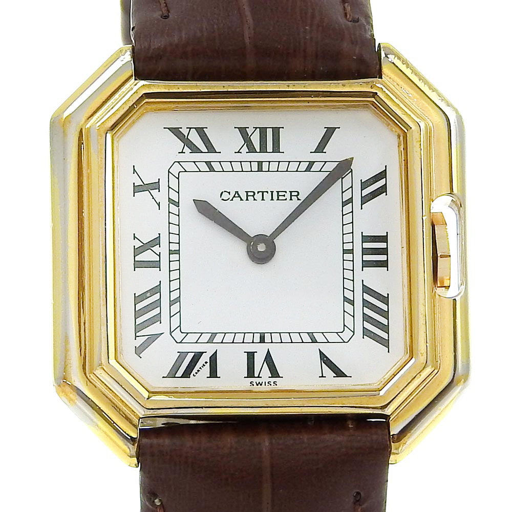 Cartier Santos LM Watch Silver 925 Leather Manual