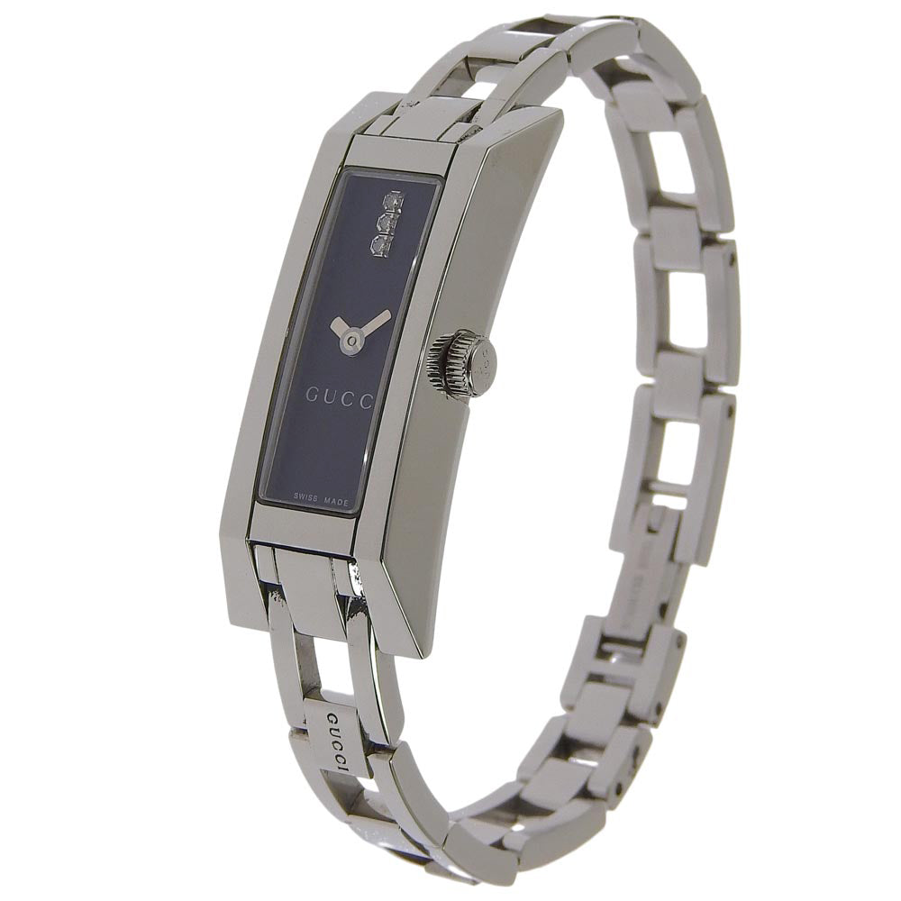 Gucci Ladies' Wrist Watch with 3P Diamond, Swiss-Made Quartz, Silver Stainless Steel 110.0