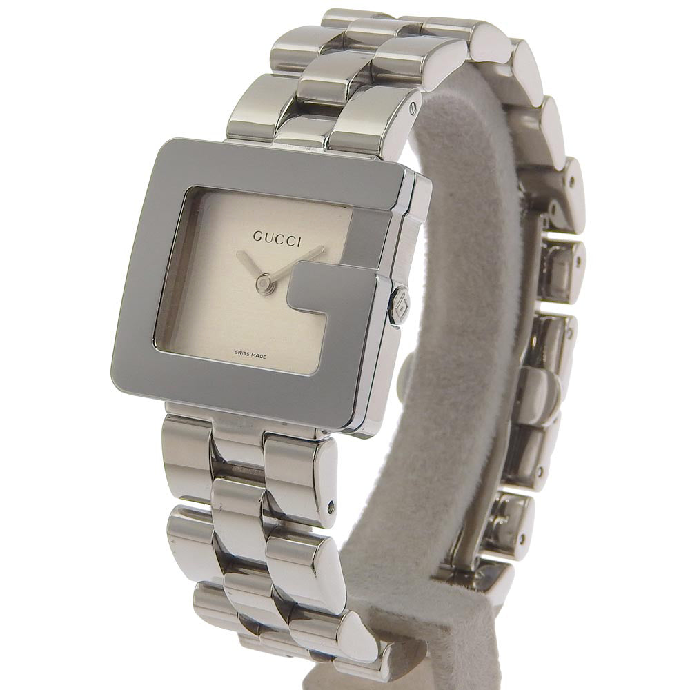 Gucci G-Motif Boys' Watch, 3600J, Stainless Steel, Swiss Made, Silver Quartz Analog, Grey Dial [Used] 3600J