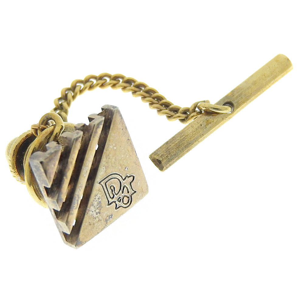 Dior Gold Plated Logo Tie Pin