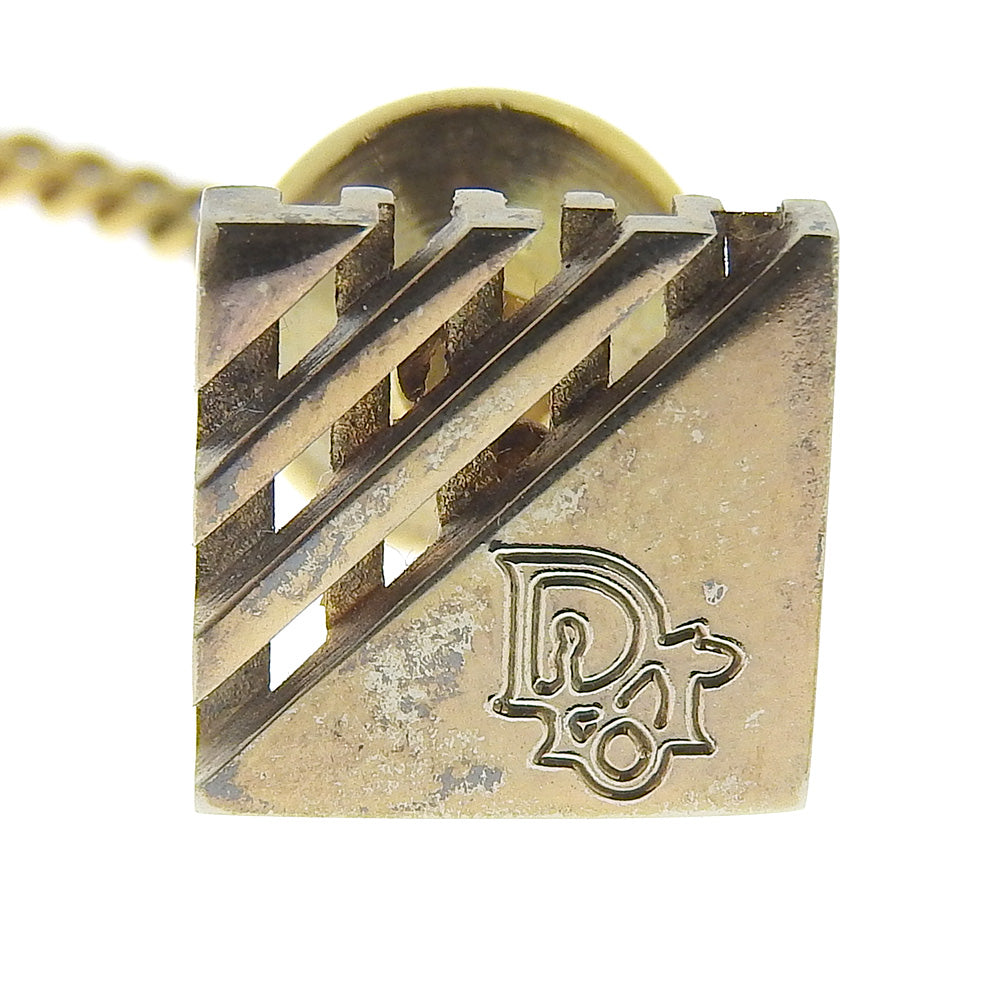 Dior Gold Plated Logo Tie Pin