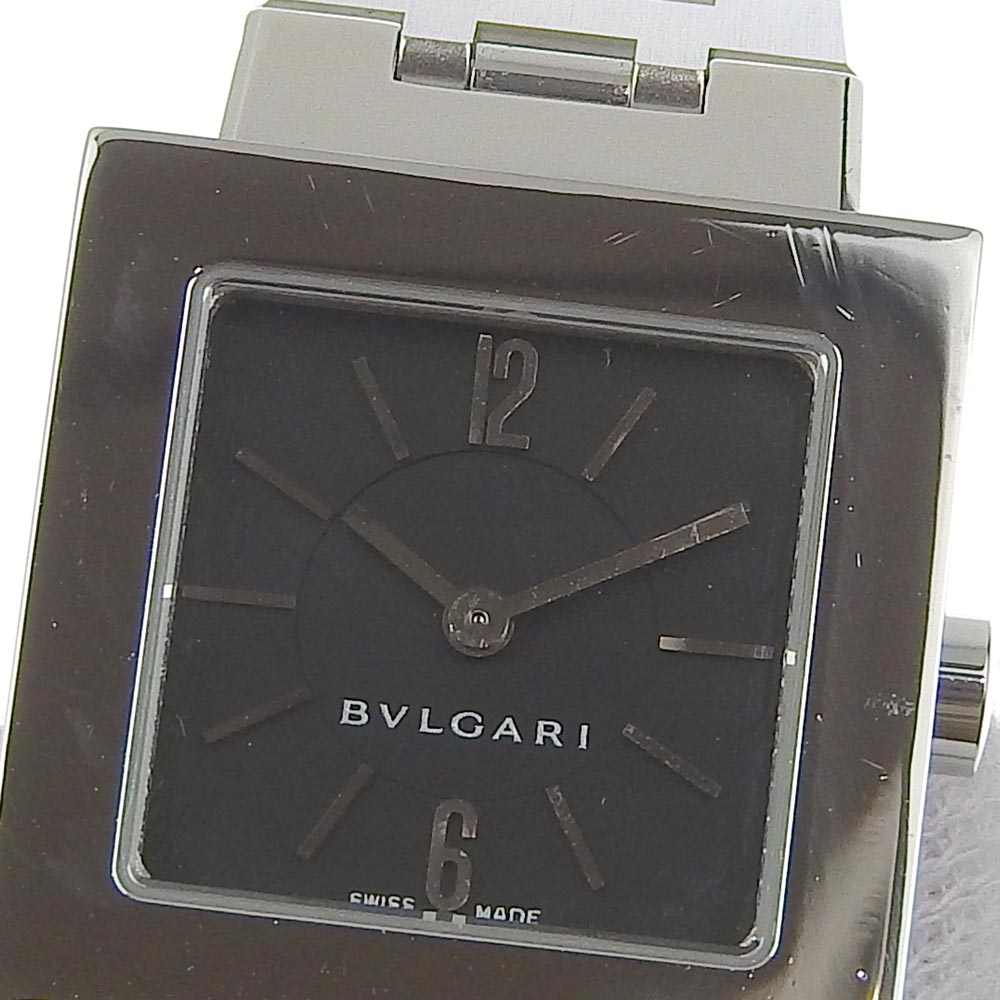 Bvlgari Quadrato Watch SQ22SS Stainless Steel Quartz