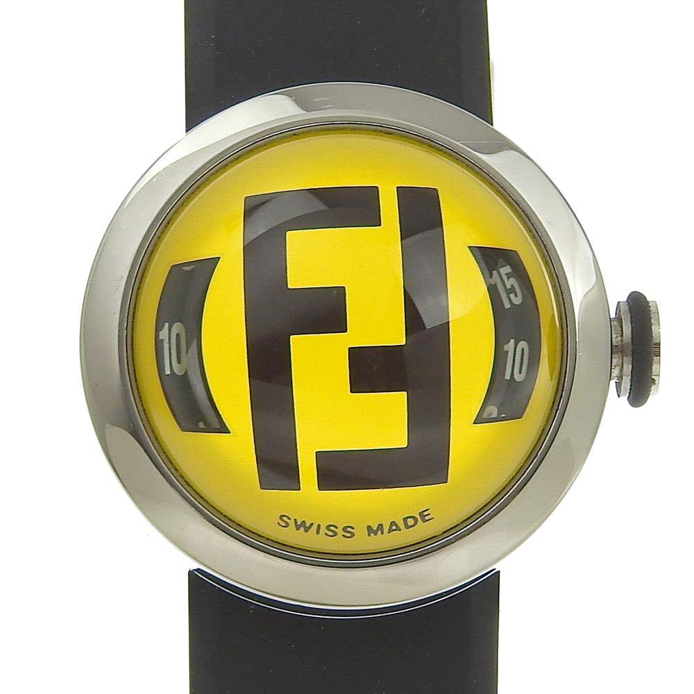 Fendi Bousra Watch Stainless Steel Rubber Quartz