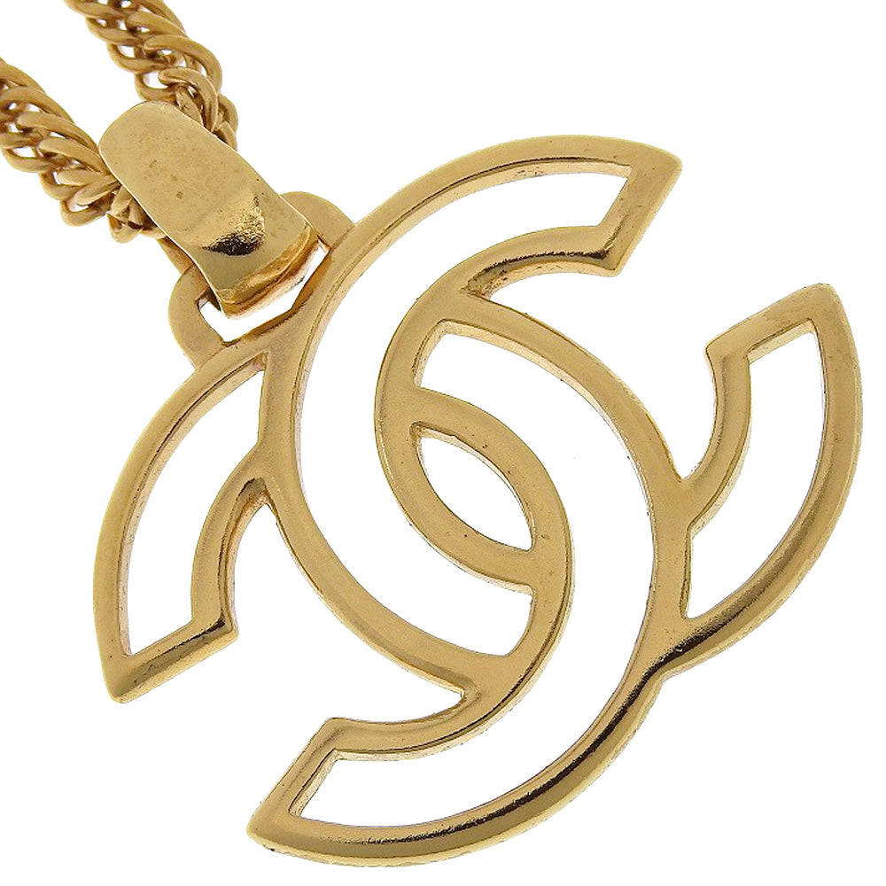 Chanel Coco Mark Necklace Gold Plated 98A