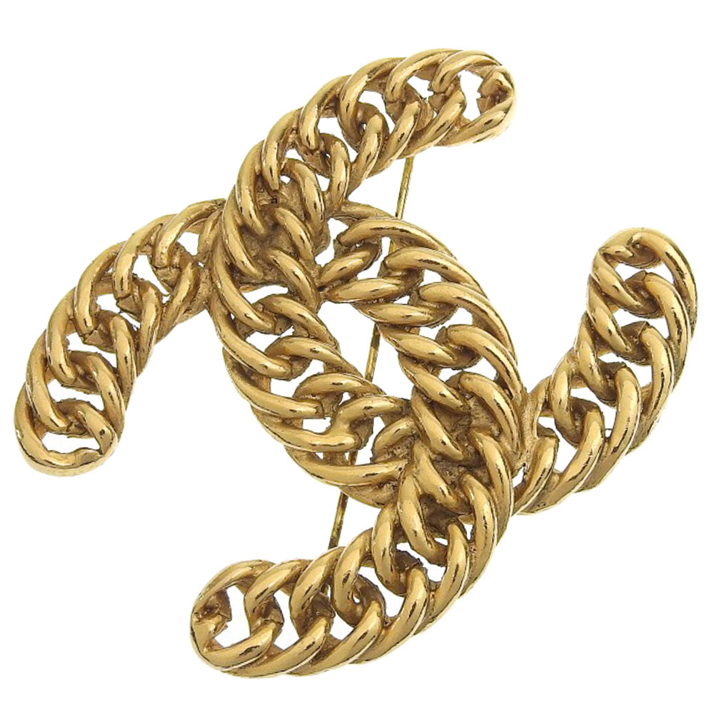 Chanel Coco Mark Gold Plated Brooch