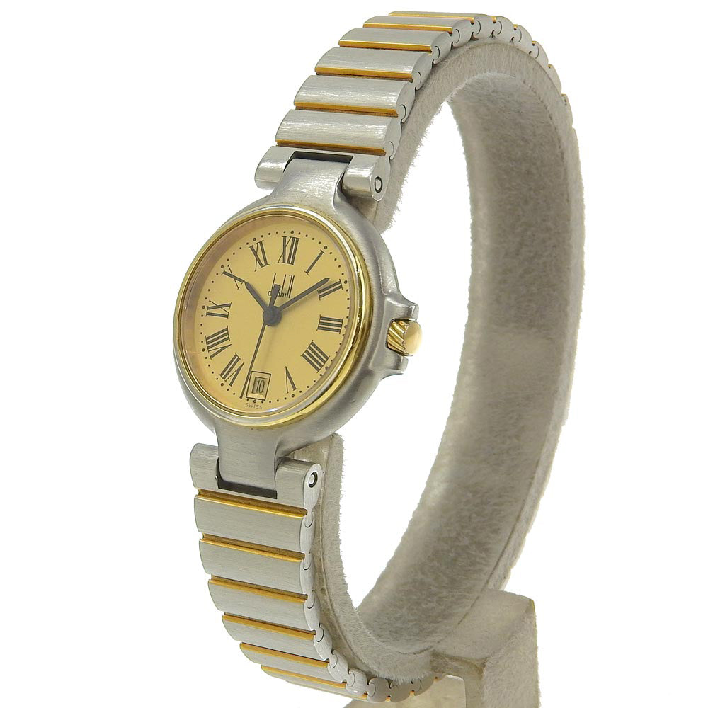 Dunhill Millennium Women's Quartz Analogue Watch in Stainless Steel & Gold dial - Pre-loved