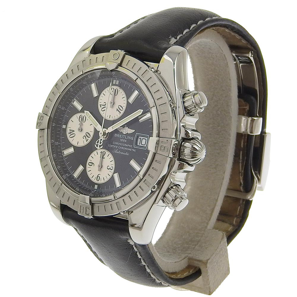 Breitling Chronomat Stainless Steel & Leather Automatic Chronograph Watch, Men's - A Rank A13356