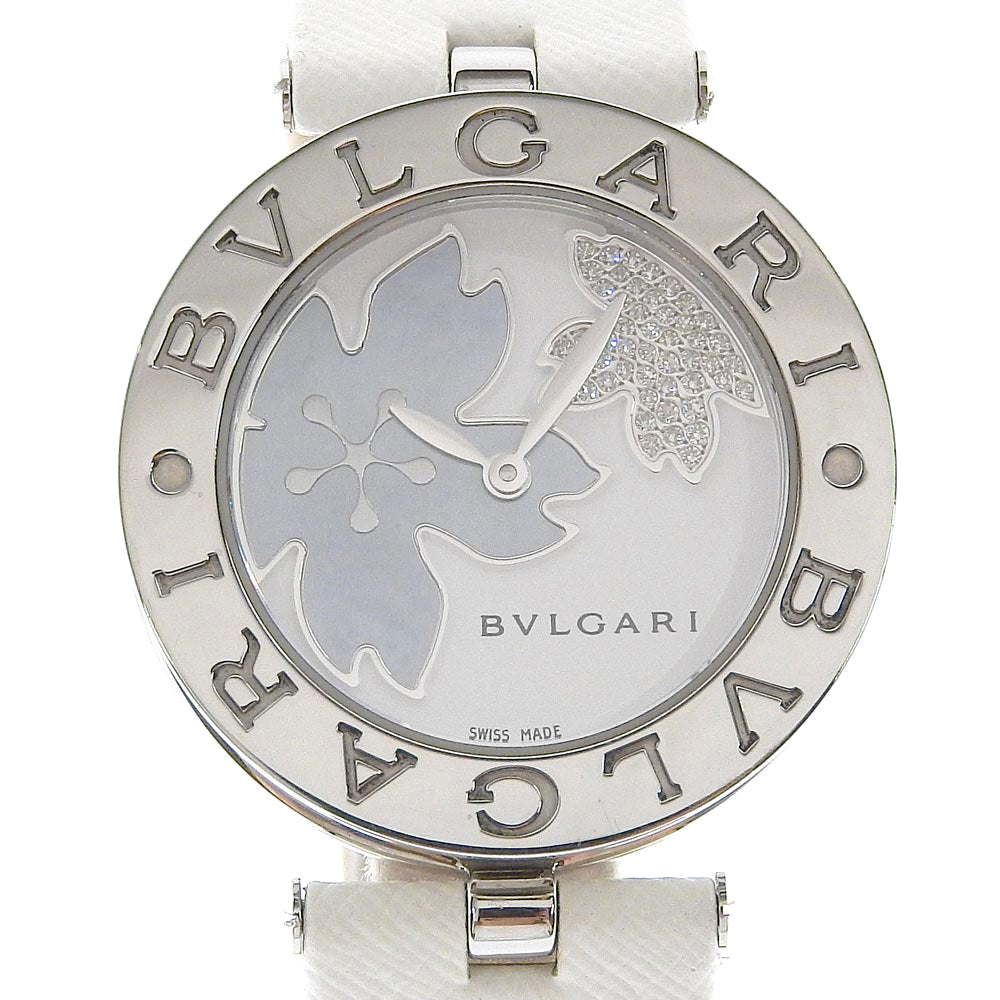 Bvlgari B-zero1 Watch Stainless Steel Leather Quartz