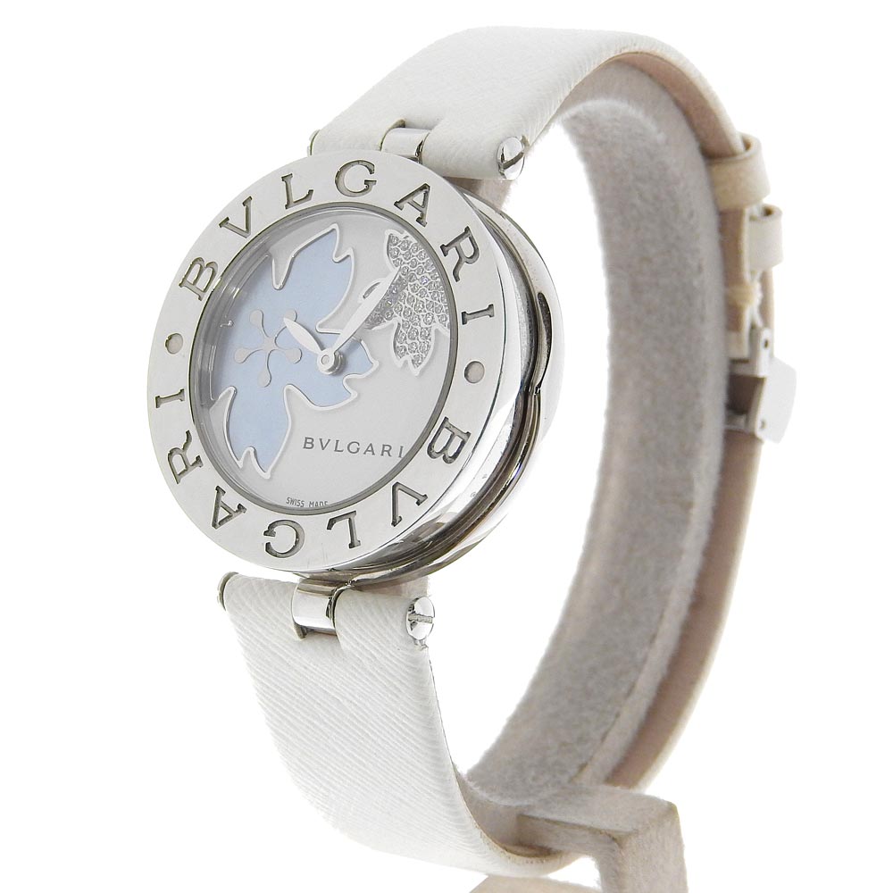 Bvlgari B-zero1 Watch Stainless Steel Leather Quartz