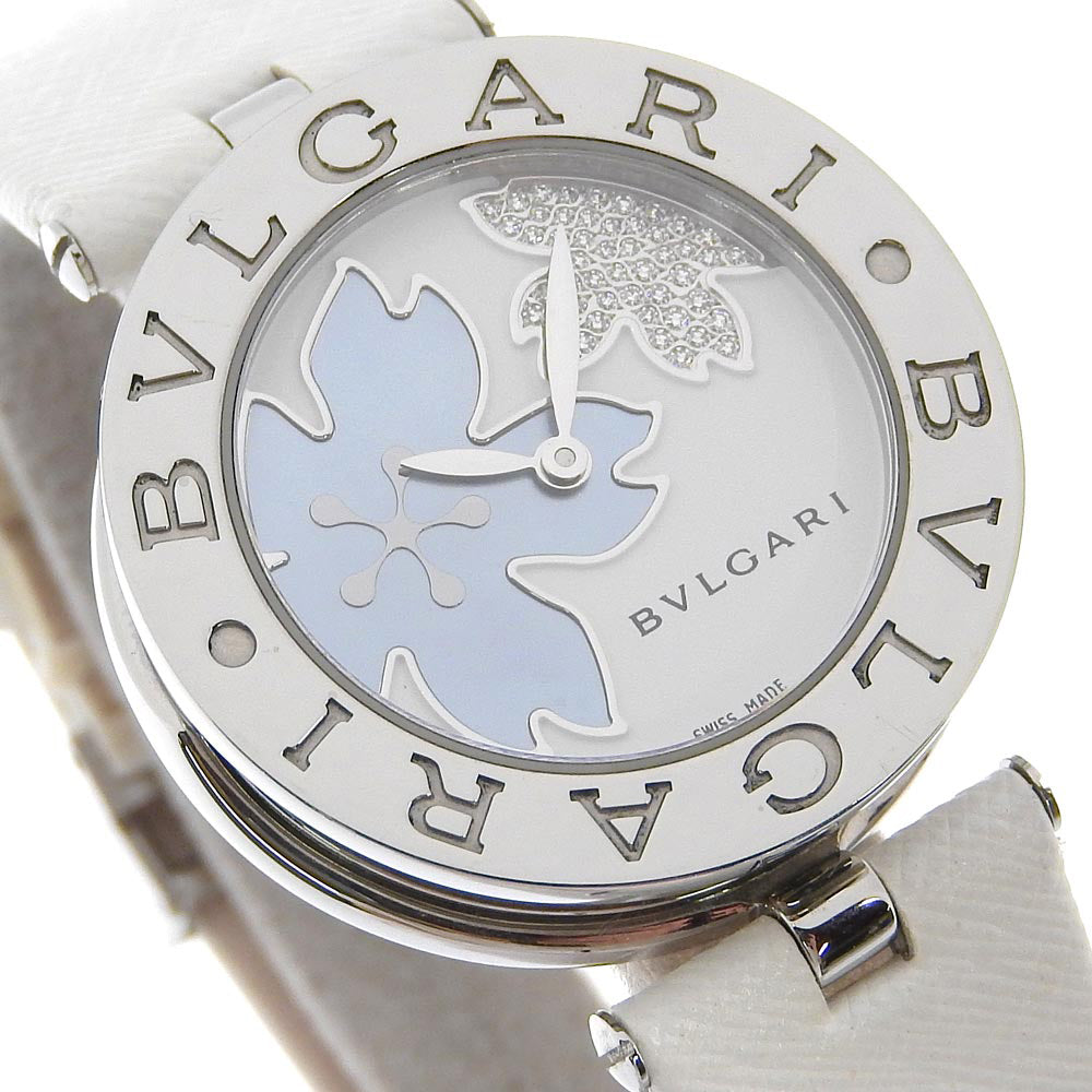 Bvlgari B-zero1 Watch Stainless Steel Leather Quartz