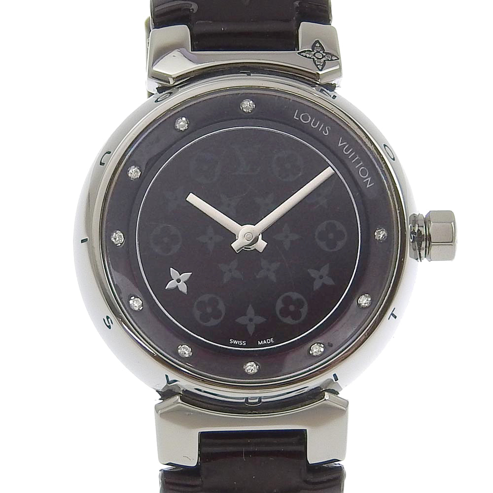 Louis Vuitton Tambour Watch Q12M3 Stainless Steel Quartz