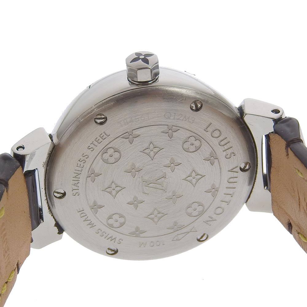 Louis Vuitton Tambour Watch Q12M3 Stainless Steel Quartz