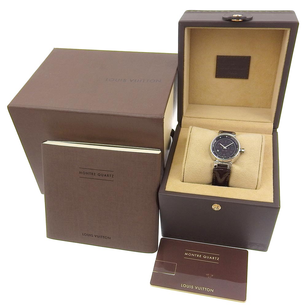 Louis Vuitton Tambour Watch Q12M3 Stainless Steel Quartz