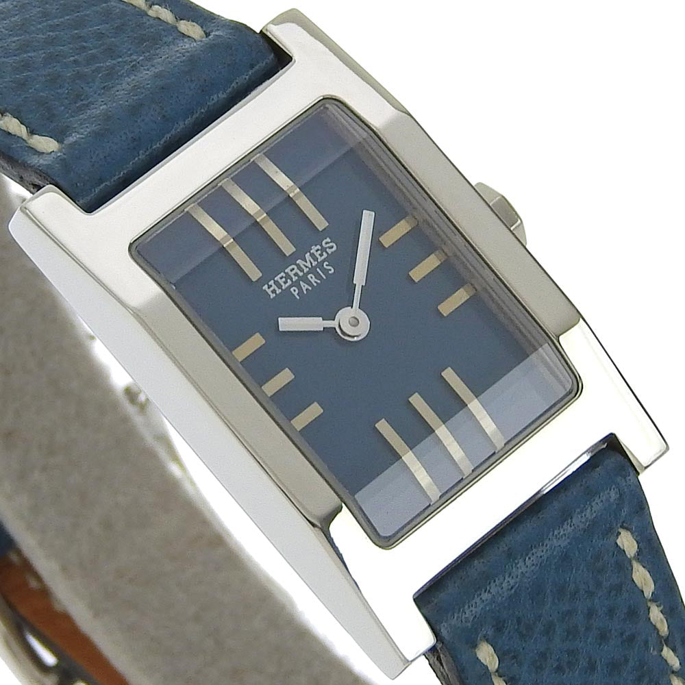 Hermes Tandem Quartz Watch Stainless Steel/Leather