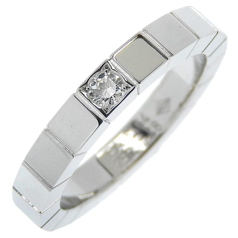 Cartier K18 White Gold Diamond Ring Size 8