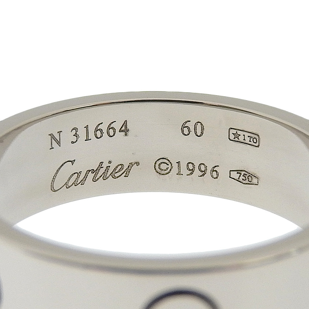 Cartier Love Ring K18 White Gold N31664