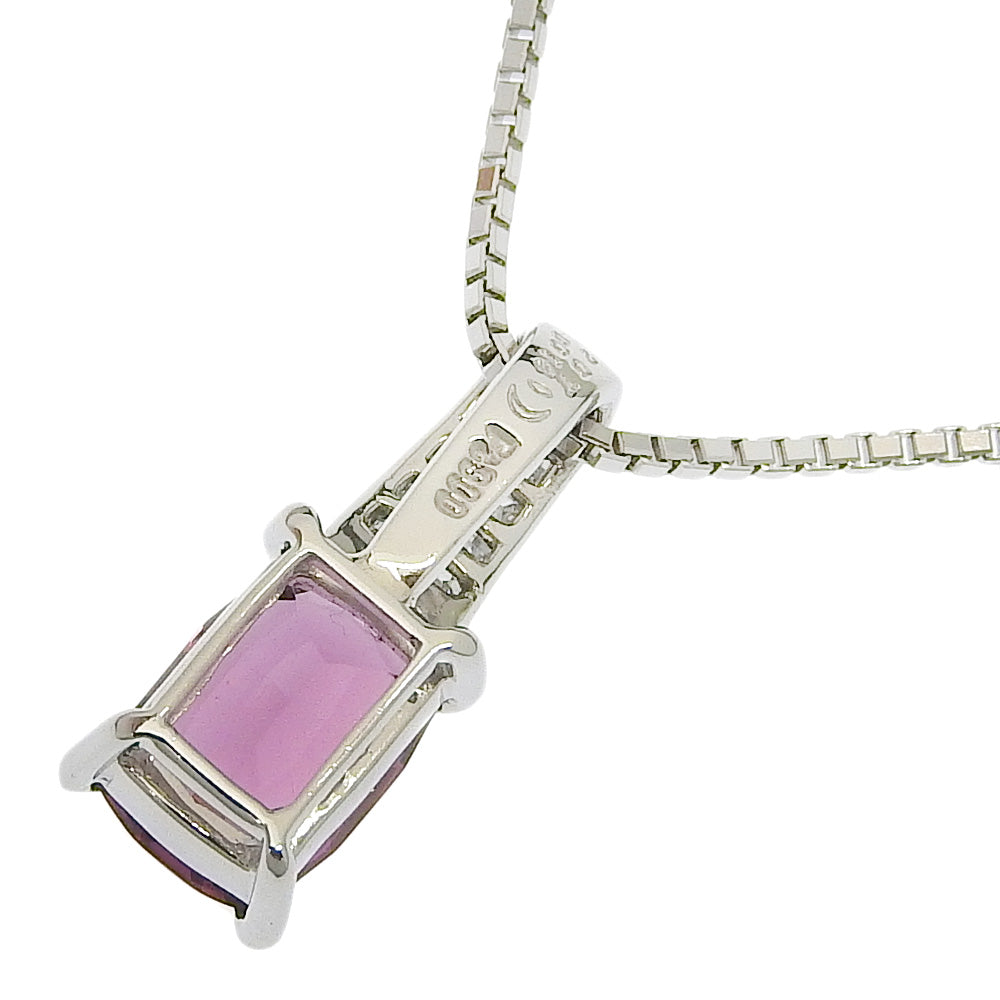 Tasaki Necklace Rhodolite Garnet K18 White Gold PT900