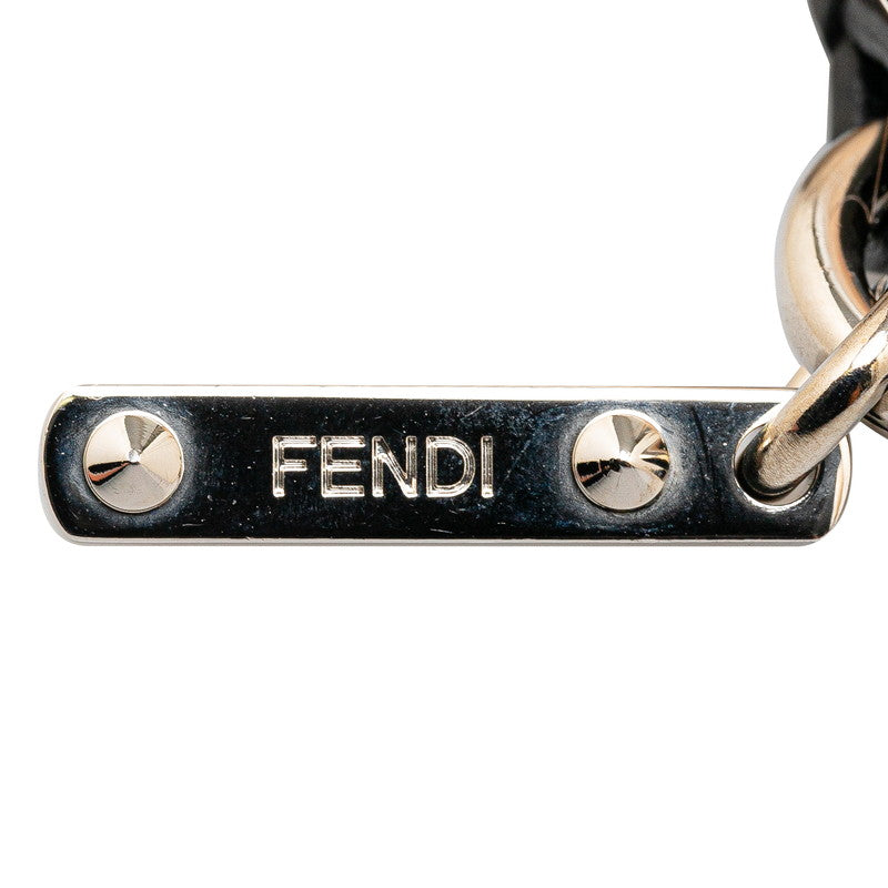 Fendi Monster Fur Keychain Charm Orange Red in Great Condition