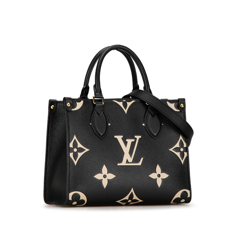 Louis Vuitton OnTheGo PM Handbag M45659 Calf Leather in Great Condition