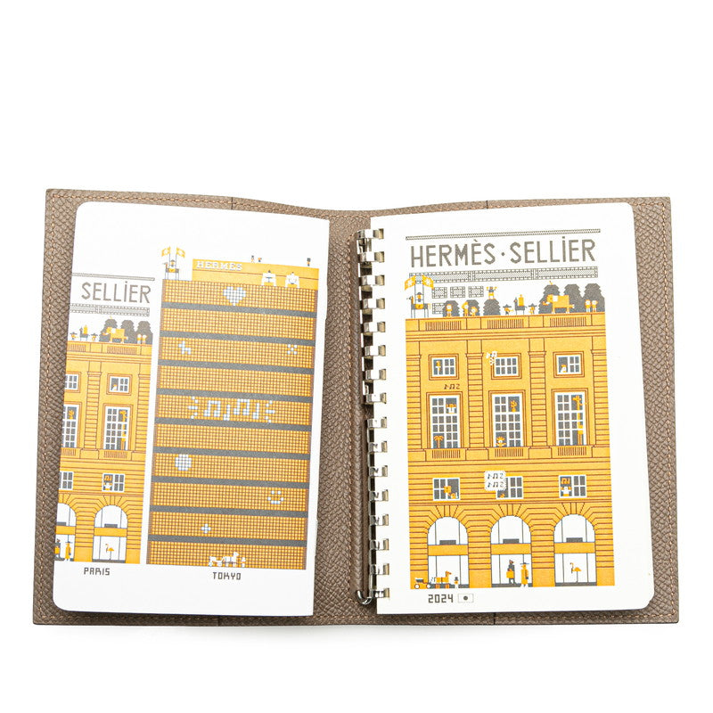 Hermes Agenda GM Notebook Cover Brown