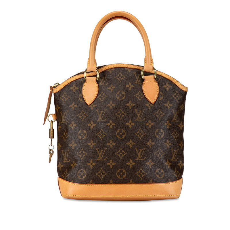 Louis Vuitton Monogram Lockit Handbag M40102 Brown PVC Leather in Very Good Condition