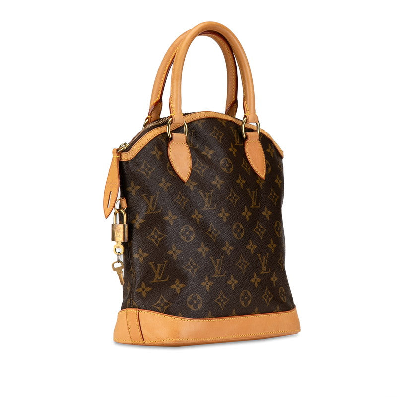 Louis Vuitton Monogram Lockit Handbag M40102 Brown PVC Leather in Very Good Condition