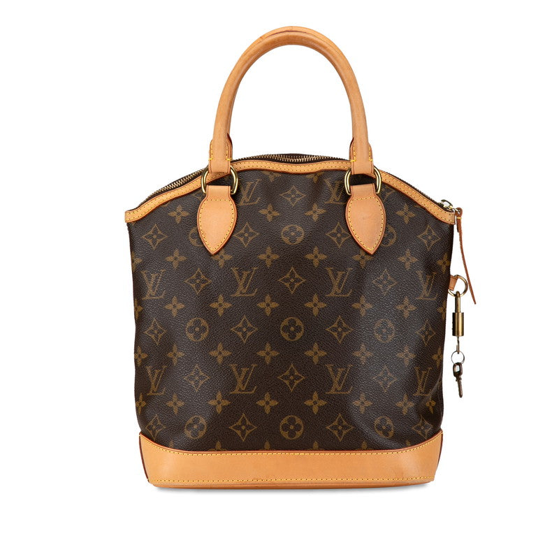 Louis Vuitton Monogram Lockit Handbag M40102 Brown PVC Leather in Very Good Condition