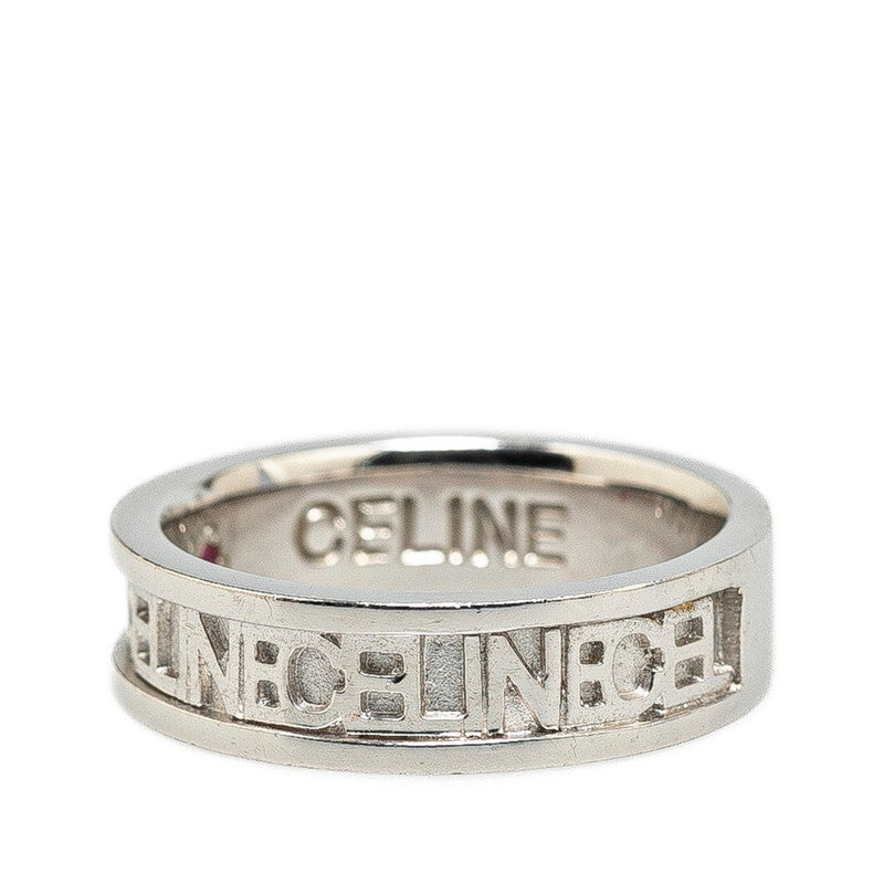 Celine Pt900 Platinum Logo Ring