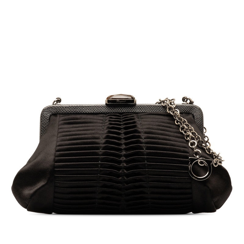 Salvatore Ferragamo Nylon Mini Chain Shoulder Bag