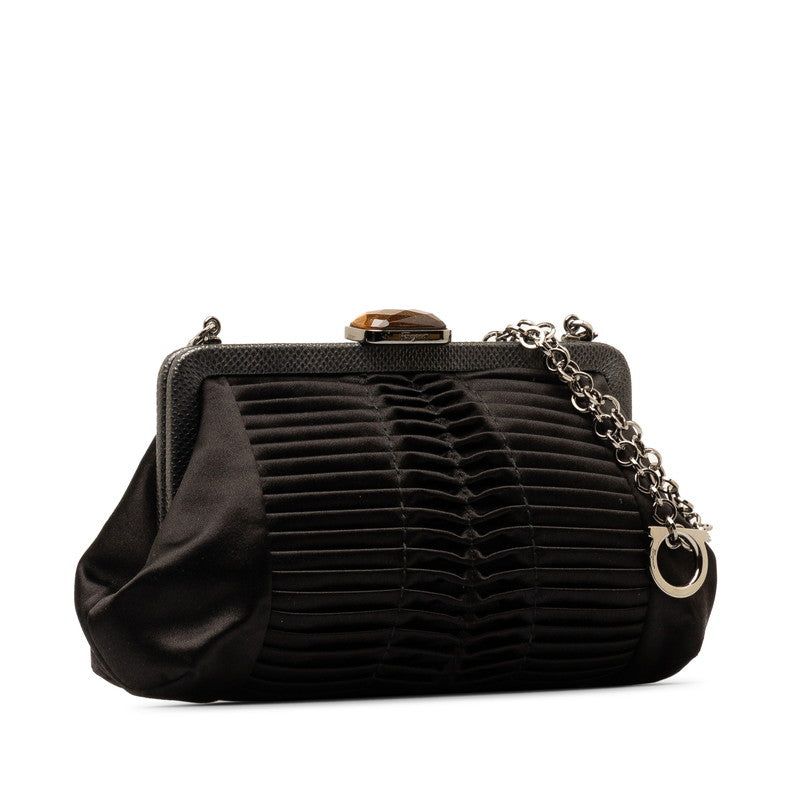 Salvatore Ferragamo Nylon Mini Chain Shoulder Bag