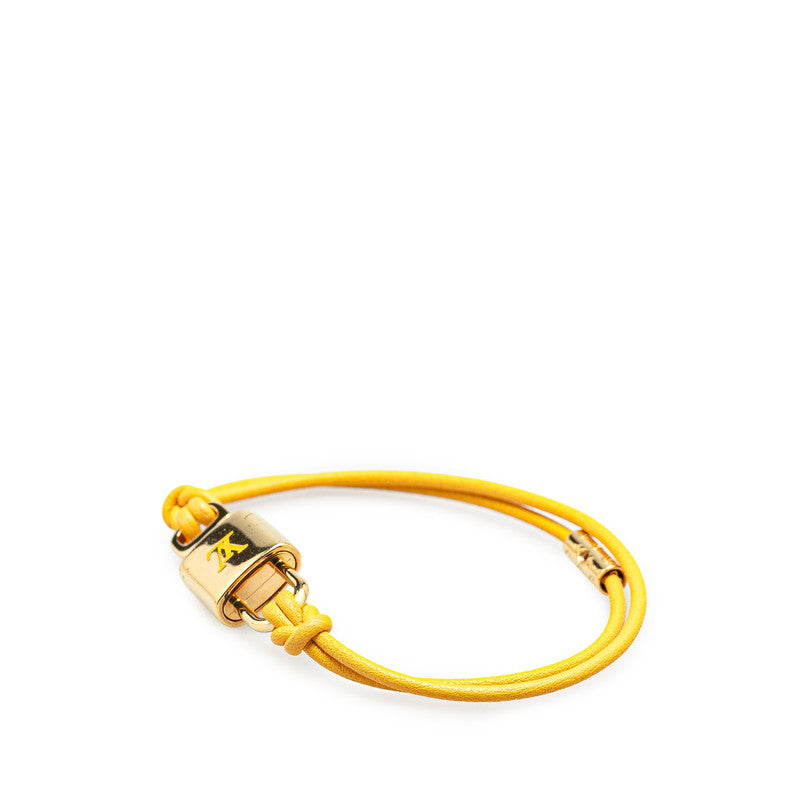 Louis Vuitton Padlock Bracelet M8519F Gold