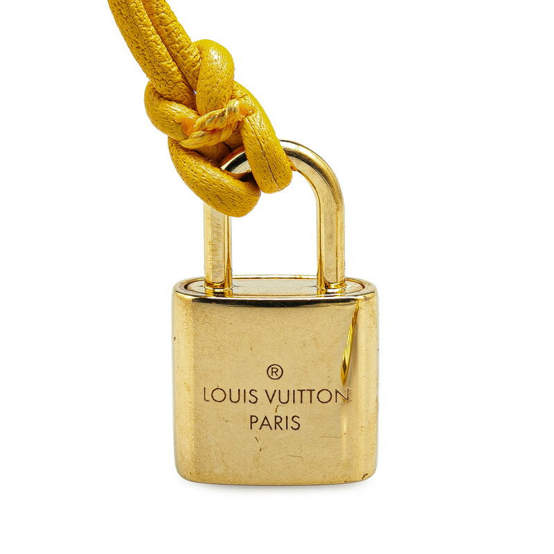 Louis Vuitton Padlock Bracelet M8519F Gold