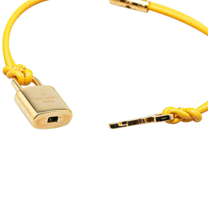 Louis Vuitton Padlock Bracelet M8519F Gold