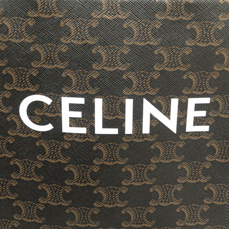 Celine Triomphe Mini Vertical Cabas Handbag PVC Leather