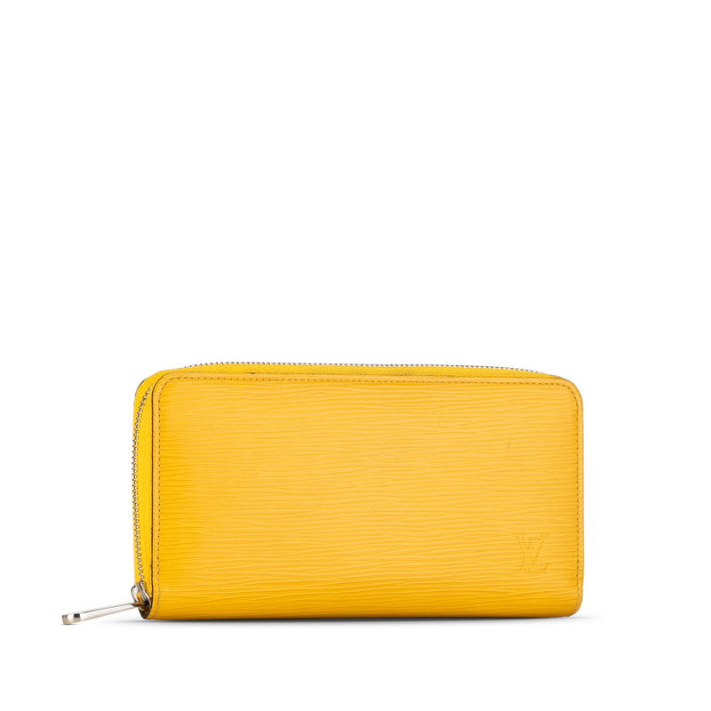 Louis Vuitton Epi Zippy Wallet Long Wallet M81229 Sunflower Yellow Leather in Very Good Condition