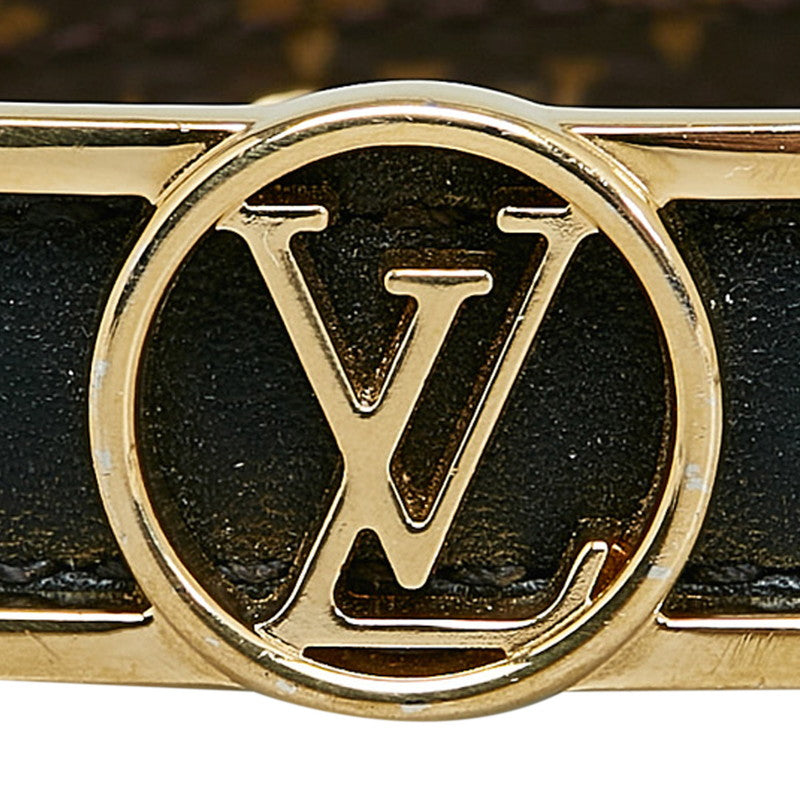 Louis Vuitton Monogram Dauphine Bracelet M6558F Brown PVC Leather in Very Good Condition