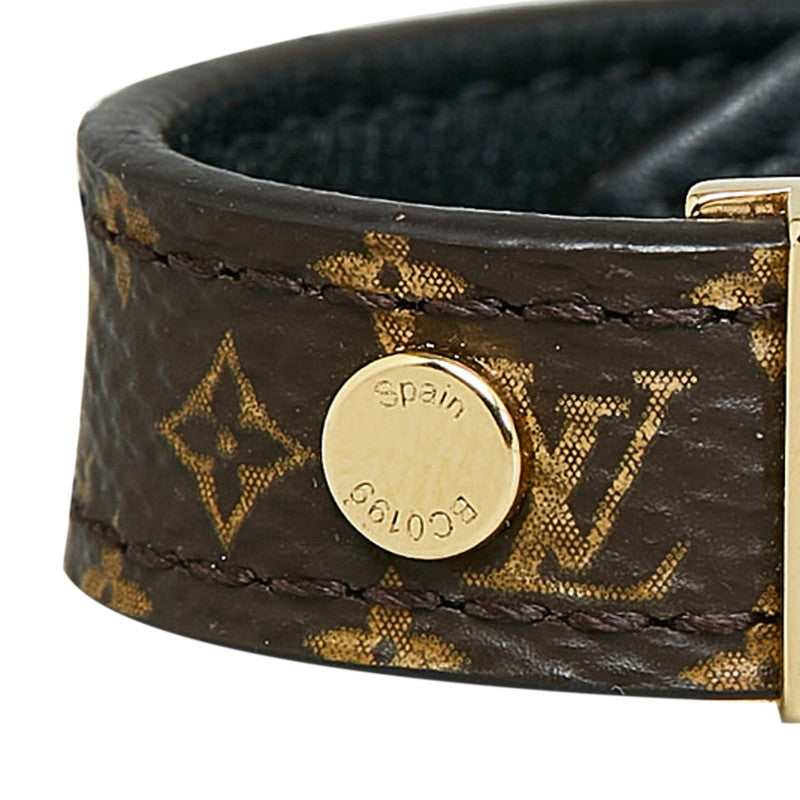 Louis Vuitton Monogram Dauphine Bracelet M6558F Brown PVC Leather in Very Good Condition